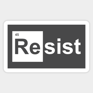 Resist the Element of 45 Sticker